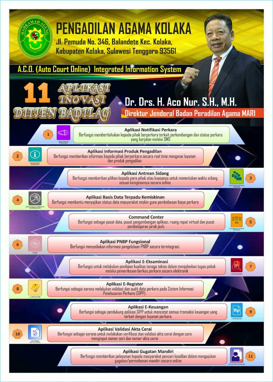 11 APLIKASI UNGGULAN BADILAG