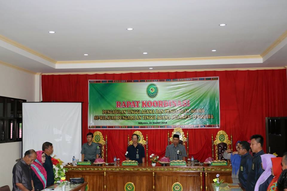 PA Kolaka Tuan Rumah Rakor PTA Sultra dan Diskusi Hukum Wilayah Daratan