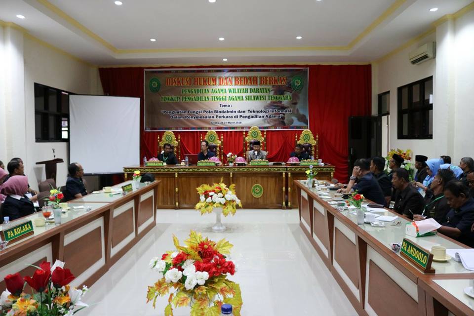 Diskusi Hukum dan Bedah Berkas Wilayah Daratan Digelar di PA Kolaka