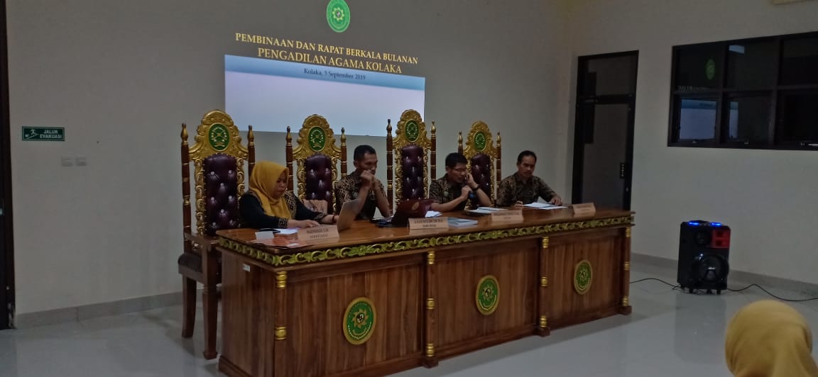 Ketua PA Kolaka Ingatkan Maklumat Ketua MA di Pertemuan Rutin Bulanan