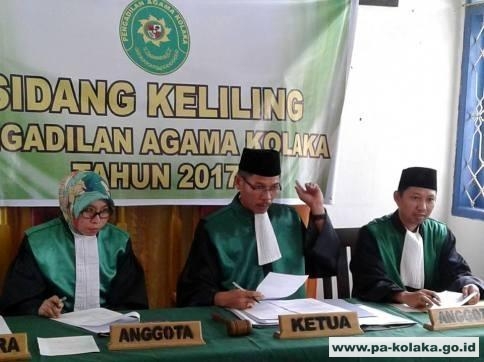 2017, PA Kolaka Gelar Sidang Keliling Perdana Di Lambandia